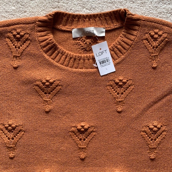 LOFT Bobble Pointelle Sweater - Picture 5 of 5